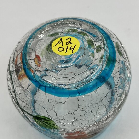 Yankee Candle Crackle Glass Votive Holder 3"x3" Butterflies Signify Freedom Hope - Picture 11 of 11